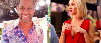 Edson Dávila 'Giselo' aprovechó el descuido de Belén Estévez para jugarle broma con caída de baile. Edson Dávila deja caer a Belén Estévez EN VIVO: “Así es como se lesionan”