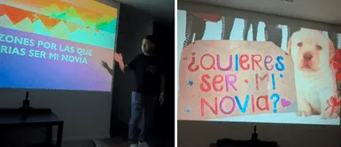 Joven arma presentación en PowerPoint para convencer a su amada de estar con él "¿Quieres ser mi novia?": Joven arma presentación en PowerPoint para convencer a su amada de estar con él