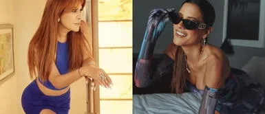 Magaly Medina y María Pía Copello se lucen con vestidos de terciopelo Magaly Medina y Pía Copello exhiben su OBSESIÓN por las marcas de LUJO en looks de terciopelo