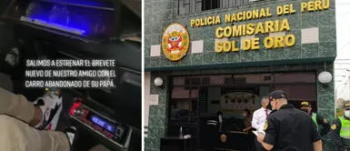Lima: joven estrena brevete con carro de su papá y la PNP lo detiene Lima: joven estrena brevete con carro de su papá y la PNP lo detiene