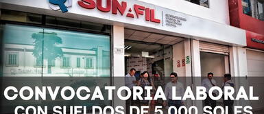 Sunafil abrió una nueva convocatoria laboral con elevados sueldos para bachilleres. ¿Eres bachiller? Sunafil abre CONVOCATORIA LABORAL con sueldos de 5.000 SOLES