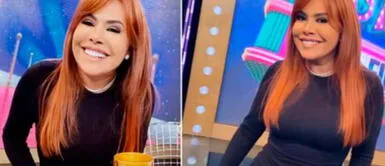 Magaly Medina envuelve su silueta con la seducción de las transparencias y el tejido velvet Magaly Medina envuelve su silueta con la seducción de las transparencias y el tejido velvet