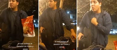 Joven indignado por la venta de panetón sin pasas ni frutas: Esto es un psicosocial Joven indignado por la venta de panetón sin pasas ni frutas: "Esto es un psicosocial"