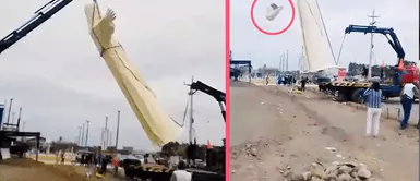 ESTATUA de CRISTO Redentor termina DECAPITADA al intentar moverla en Chiclayo: “Ay Dios mío” ESTATUA de CRISTO Redentor termina DECAPITADA al intentar moverla en Chiclayo: “Ay Dios mío”
