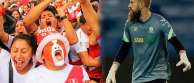 El golero Andrew Redmayne viene siendo muy querido por los hinchas peruanos ARQUERO BAILARÍN llega a QATAR y peruanos se emocionan: "Te falta la franja roja" | FOTO