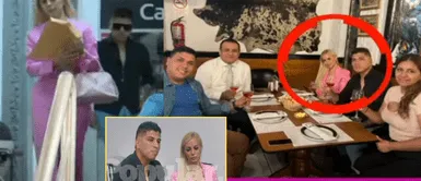 Dalia Durán y John Kelvin se reencontraron para conciliar por sus hijos. DALIA DURÁN se muestra CENANDO JUNTO a JOHN KELVIN tras asistir a centro de conciliación | VIDEO