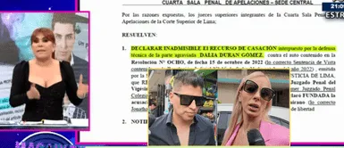 Corte Superior de Justicia no admite el recurso de casación que presentó abogada de Dalia Durán. MAGALY anuncia que Corte Superior DECLARA INADMISIBLE recurso CONTRA JOHN Kelvin: “DÍA TRISTE para todas las MUJERES” | VIDEO