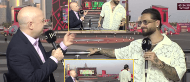 Maluma se retira de entrevista donde cuestionaron su participación en el Mundial Qatar 2022. MUNDIAL Qatar 2022: MALUMA SE VA de set de televisión cuando le preguntan por su PRESENTACIÓN en el evento deportivo | VIDEO