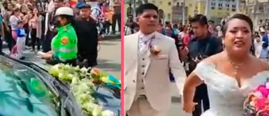 Pareja de novios recibe multa por estacionar su vehículo frente a la iglesia Pareja de novios recibe multa por estacionar su vehículo frente a la iglesia