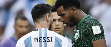 Lionel Messi fue increpado por un defensa de la selección de Arabia Saudita De la que se salvó: LIONEL MESSI casi es AGREDIDO por futbolista de ARABIA SAUDITA | VIDEO