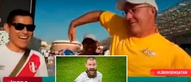 Australiano se topó con hincha peruano y lo 'vaciló' con el baile de Andrew Redmayne AUSTRALIA 'saca cachita' a PERUANO en QATAR e imita al ARQUERO BAILARÍN | VIDEO