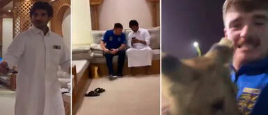 Dos ingleses están viviendo sus días a mil por hora en Qatar De película: Buscaban CERVEZA en QATAR y terminaron en palacio de un JEQUE | VIDEO