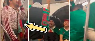 Mexicano asusta a sus compatriotas y extranjeros en un tren de Qata HINCHA se hizo pasar por RATERO en QATAR y asustó a todos en el tren: "Sus carteras y celulares"