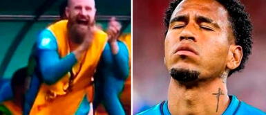 El arquero bailarín Andrew Redmayne gritó el gol que anotó Australia a Túnez. ARQUERO BAILARÍN grita el gol de AUSTRALIA e hinchas peruanos reaccionan: "GALLESE estuviera celebrando así"