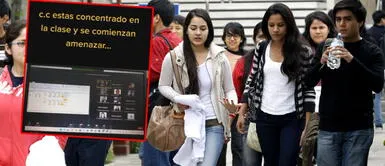 Estudiantes universitarios se AMENAZAN durante EXPOSICIÓN FINAL de ciclo: Me está interrumpiendo Estudiantes universitarios se AMENAZAN durante EXPOSICIÓN FINAL de ciclo: "Me está interrumpiendo"