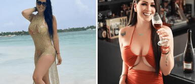 Melissa Klug con look de playa Melissa Klug conquista las playas de Dubái enfundada en un delicado vestido que abraza su figura