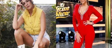 Tilsa Lozano con outfit dos pieza de velvet Tilsa Lozano se corona como la reina del terciopelo en un suntuoso look decorado con flecos