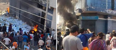 Ayacucho: pobladores queman Ministerio Público tras liberación de presunto asesino de adolescente Ayacucho: pobladores queman Ministerio Público tras liberación de presunto asesino de adolescente