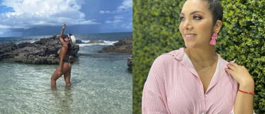 Isabel Acevedo y vestido glam chic ISABEL ACEVEDO rompe esquemas con DESCOMUNAL vestido de ALTA COSTURA que eleva el glamour