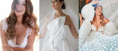 Top 5 de famosas con vestidos de novia Las bodas del 2022: Este es el COSTO de los VESTIDOS DE NOVIA que lucieron las famosas peruanas