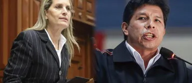La congresista Maricarmen Alva dio con palo a Pedro Castillo MARICARMEN ALVA protestó contra PEDRO CASTILLO por el GOLPE DE ESTADO: "Es un corrupto"