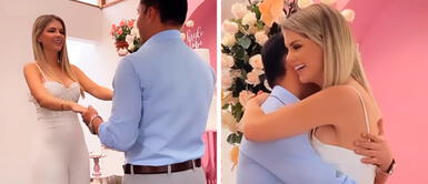 Richard Acuña sorprendió a Brunella Horna. Richard Acuña sorprendió a Brunella Horna.