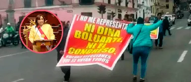 Marchas en el interior del Perú rechazan a Dina Boluarte y piden adelanto de elecciones: "Usurpadora" Marchas en el interior del Perú rechazan a Dina Boluarte y piden adelanto de elecciones: "Usurpadora"