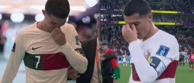 Cristiano Ronaldo no logró ayudar a Portugal para clasificar a la semifinal. CRISTIANO RONALDO no aguantó la eliminación de PORTUGAL y ROMPIÓ EN LLANTO | VIDEO