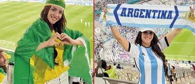 Rosángela Espinoza estuvo presente en el Argentina vs. Países Bajos ¿Y BRASIL?: ROSÁNGELA ESPINOZA alienta a ARGENTINA y revela que es su SELECCIÓN FAVORITA