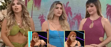 Gabriela, Brenda y Claudia Serpa fueron entrevistadas por Magaly Medina. MAGALY les revela a las HERMANAS SERPA que sus CARTERAS son “BAMBAS”: “Es FAKE” | VIDEO