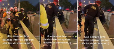 No puedo más: hombre intentó suicidarse en la Vía Expresa, pero es detenido por efectivos PNP "No puedo más": hombre intentó SUICIDARSE en la Vía Expresa, pero es DETENIDO por efectivos PNP
