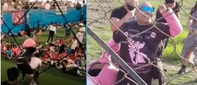 Pantera del Callao sorprendió en redes sociales. 'PANTERA DEL CALLAO' realiza chocolatada navideña y acaba bailando 'perreo' con mujer | VIDEO