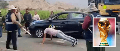 Ronderos obligaron a chofer de Latina TV a hacer planchas: "Por no pasar el Mundial" Ronderos obligaron a chofer de Latina TV a hacer planchas: "Por no pasar el Mundial" | VIDEO