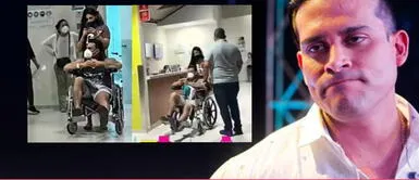 Christian Domínguez fue trasladado a una clínica en silla de ruedas Christian Domínguez fue trasladado a una clínica en silla de ruedas: "¿Qué pasó?"