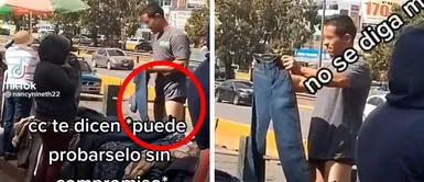 Hombre se quita el pantalón en público para probarse otros y se convierte en viral: “Buscando el descuento” Hombre se quita el pantalón en público para probarse otros y se convierte en viral: “Buscando el descuento”