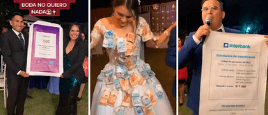 Invitados regalan a novios transferencias mayores a 3 mil soles Invitados regalan a novios transferencias mayores a 3 mil soles: "por eso me dijeron que me case con un huancaíno" | VIDEO