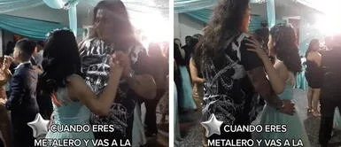 Padre metalero baila ‘Tiempo de Vals’ con su hija en fiesta de promoción y usuarios lo aplauden: “A su estilo, pero presente” Padre metalero baila ‘Tiempo de Vals’ con su hija en fiesta de promoción y usuarios lo aplauden: “A su estilo, pero presente”