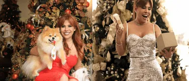 Magaly Medina realizó sesión de fotos con motivo de la Navidad. Magaly envía mensaje navideño en último programa del año: “La paz es lo que tenemos que fomentar” | VIDEO