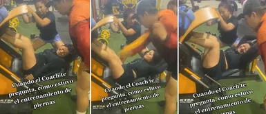 Entrenador de gym genera polémica al azotar a su alumna durante entrenamiento | Video Entrenador de gym genera polémica al golpear a su alumna durante entrenamiento | Video