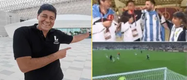 Checho Ibarra vivió algo inesperado en Qatar. 'Checho' Ibarra pasa incómodo momento tras ser desconocido por hinchas argentinos: "¿Quién es él?" | VIDEO
