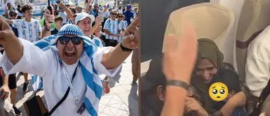 Hinchas argentinos arman la fiesta en Qatar Argentinos tuvieron que arengar canciones de cuna, para que niño qatarí ya no se asuste