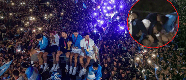 Jugadores pasaron un inesperado momento en Argentina. Messi, Di María y otros jugadores casi caen electrocutados por cable de alta tensión | VIDEO