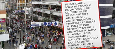 Colabora o te mataré a ti y a tu familia: empresaria peruana cuenta calvario a causa de extorsionadores "Colabora o te mataré a ti y a tu familia": empresaria peruana cuenta calvario a causa de extorsionadores