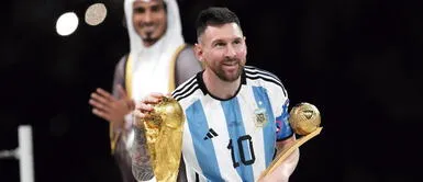 Lionel Messi se acaba de coronar con el título del Mundial Qatar 2022 . Lionel Messi: ¿Cuántos millones de euros gana mensualmente?