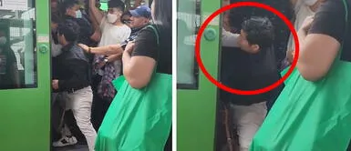 Pasajeros del metro sacan a empujones a joven que quería llegar temprano al trabajo Pasajeros del Metro sacan a empujones a joven que quería llegar temprano al trabajo