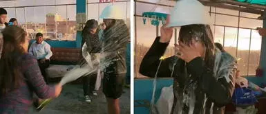 Joven termina su carrera de ingeniería y su familia lo celebra ‘bañándola’ en cerveza Joven termina su carrera de ingeniería y su familia lo celebra ‘bañándola’ en cerveza