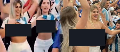 Argentinas celebran al máximo el título mundial de su selección en Qatar Hincha argentina y el riesgo que corrió por celebrar con topless: "Me fui de Qatar y me refugié en Europa"
