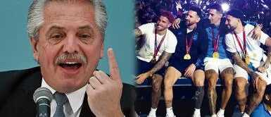El presidente de Argentina, Alberto Fernández, no pudo recibir a la selección de Argentina Presidente de Argentina fue 'choteado' por la selección: "No me importa no haberlos recibido"