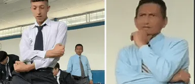 Joven baila tendencia de Tiktok en plena clase y la reacción de su profesor se vuelve viral |VIDEO| Joven baila tendencia de Tiktok en plena clase y la reacción de su profesor se vuelve viral |VIDEO|