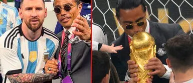 Salt Bae besó el trofeo de la Copa del Mundo Qatar 2022 FIFA investiga a Salt Bae por besar el trofeo de Qatar 2022 en la celebración de Argentina